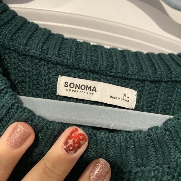 NWOT Green Sonoma Men’s Sweater - Picture 2 of 2